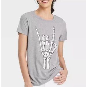 Rock and roll skeleton shirt